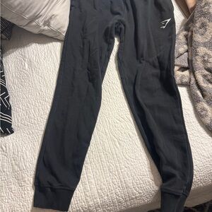 Gymshark Black Joggers with Logo XS
